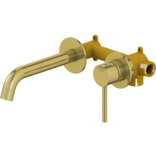 Смеситель для раковины Timo Saona 2372/17SM Золото матовое латунь встраиваемый