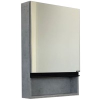 Зеркальный шкаф Comforty Эдинбург 60 00-00002043 Бетон светлый МДФ / ЛДСП, стекло