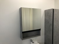 Зеркальный шкаф Comforty Эдинбург 60 00-00002043 Бетон светлый МДФ / ЛДСП, стекло