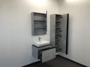 Зеркальный шкаф Comforty Эдинбург 60 00-00002043 Бетон светлый МДФ / ЛДСП, стекло