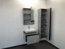 Зеркальный шкаф Comforty Эдинбург 60 00-00002043 Бетон светлый МДФ / ЛДСП, стекло