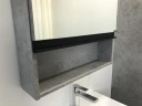 Зеркальный шкаф Comforty Эдинбург 60 00-00002043 Бетон светлый МДФ / ЛДСП, стекло