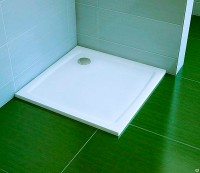 Душевой поддон из искусственного камня Ravak Perseus Pro Chrome 80х80 XA044401010 Белый