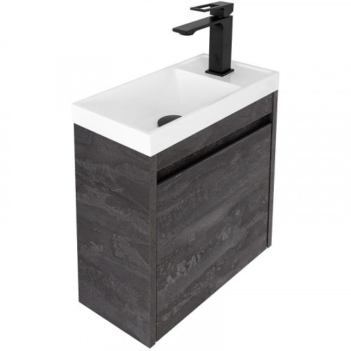 Тумба под раковину Art&amp;Max Family M 40 Family-M-400-1D-SO-IS подвесная Железный камень