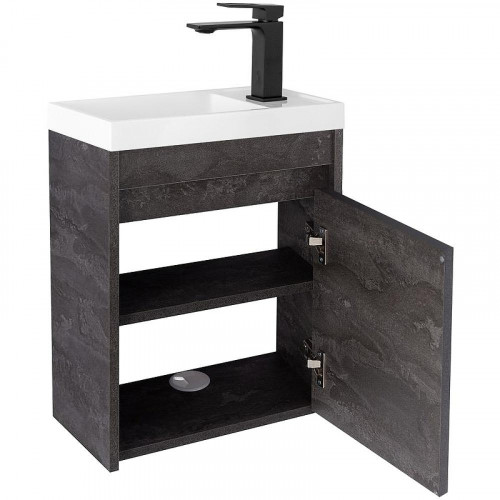 Тумба под раковину Art&amp;Max Family M 40 Family-M-400-1D-SO-IS подвесная Железный камень