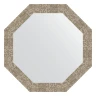 Зеркало Evoform Octagon 67х67 BY 7313 в багетной раме - Соты титан 70