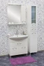 Зеркало со шкафом Sanflor Палермо 75 С23875 с подсветкой Белое глянцевое