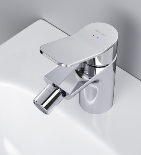 Смеситель для биде AM.PM X-Joy F85A83100 с донным клапаном Хром латунь
