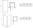 Душевая дверь Jacob Delafon Serenity 90х190 E14P90-GA профиль Хром стекло прозрачное