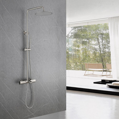 Душевая система Abber Thermostat AF8516SPL c термостатом цвет Сатин