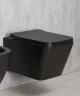 Унитаз Gid Cuadrado Tr2144Bm 62225Y подвесной цвет Черный матовый с сиденьем Микролифт