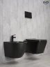 Унитаз Gid Cuadrado Tr2144Bm 62225Y подвесной цвет Черный матовый с сиденьем Микролифт