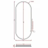 Зеркало Artceram Arco 50 ACS014 с подсветкой с сенсорным выключателем