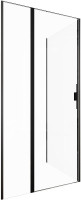 Душевой уголок Allen Brau Priority 100x90 3.31030.BBA+3.31045.BBA цвет профиля Черный браш стекло прозрачное