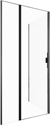 Душевой уголок Allen Brau Priority 100x90 3.31030.BBA+3.31045.BBA цвет профиля Черный браш стекло прозрачное