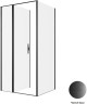 Душевой уголок Allen Brau Priority 100x90 3.31030.BBA+3.31045.BBA цвет профиля Черный браш стекло прозрачное