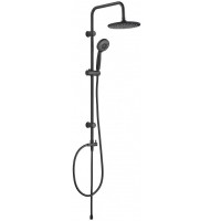 Душевая система Aquanet Passion R AF300-70-R-B 261836 Черная матовая нержавеющая сталь на стену