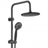 Душевая система Aquanet Passion R AF300-70-R-B 261836 Черная матовая нержавеющая сталь на стену