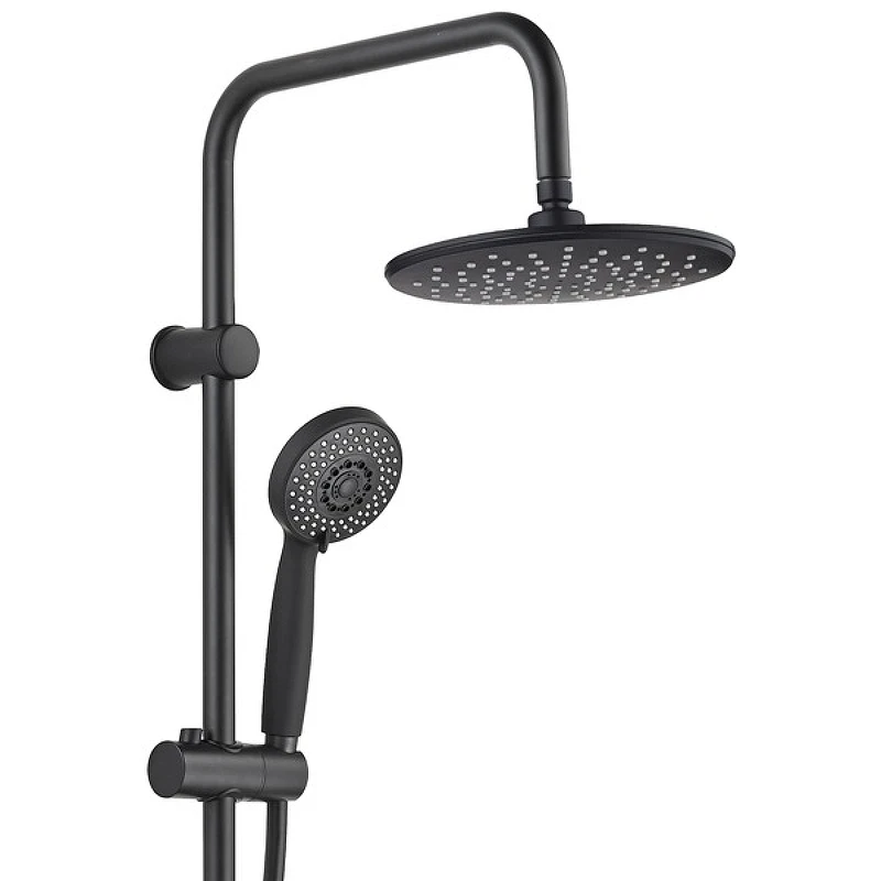 Душевая система Aquanet Passion R AF300-70-R-B 261836 Черная матовая нержавеющая сталь на стену