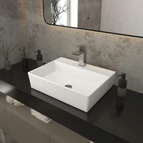 Раковина Maretti Sofia 57 SF13NS18-844 Белая фарфор накладная