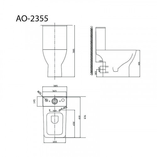 Унитаз компакт Triton Astro AO-2355 Щ0000058892 цвет Белый с бачком и сиденьем Микролифт