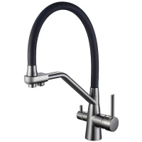 Смеситель для кухни Maretti Eleganza EN31RGF14 Оружейная сталь