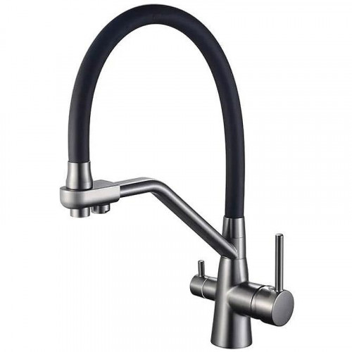 Смеситель для кухни Maretti Eleganza EN31RGF14 Оружейная сталь