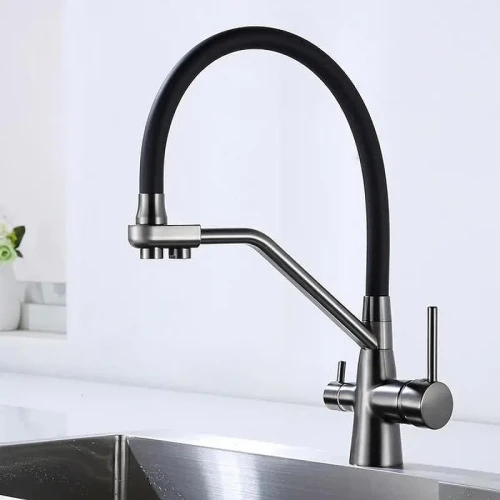 Смеситель для кухни Maretti Eleganza EN31RGF14 Оружейная сталь