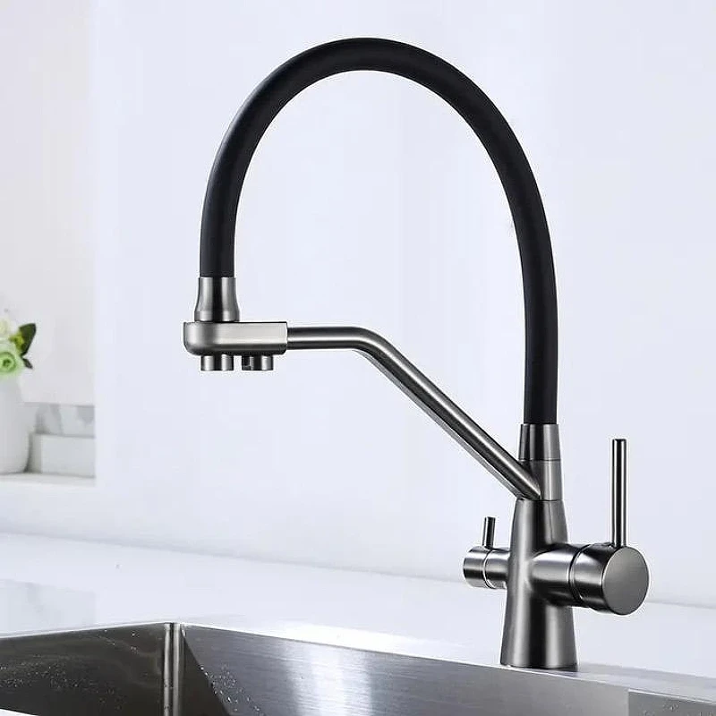 Смеситель для кухни Maretti Eleganza EN31RGF14 Оружейная сталь