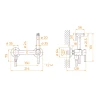 Гигиенический душ со смесителем RGW Shower Panels SP-215 581408215-01 Хром латунь на стену