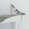 Душевой уголок Vincea Garda VSS-1G900CHB 90x90 профиль Черный стекло шиншилла