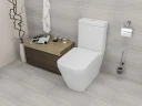 Унитаз компакт beWash Kraft BKBWR005635 Белый глянец с бачком и сиденьем Микролифт фарфор напольный