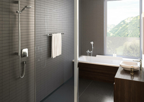 Шланговое подключение Hansgrohe Fixfit 27454340 Шлифованный черный хром