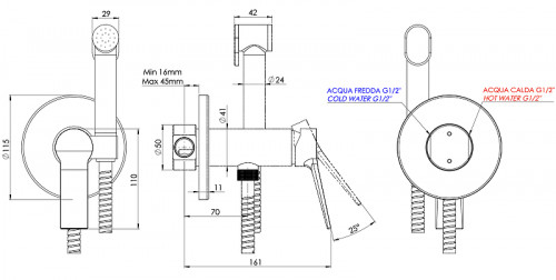 Гигиенический душ со смесителем Remer