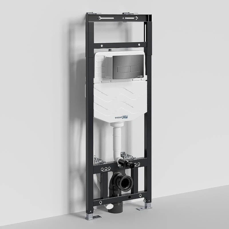 Инсталляция WasserKRAFT Alme 15TLT.010.ME.PB03 для унитаза с клавишей смыва Черный глянец