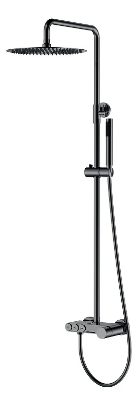 Душевая система Boheme Stick 128-SGM цвет Оружейная сталь глянцевая