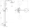 Душевая система Ravak Termo 100 TE 091.00/150 X070058 с термостатом Хром латунь на стену