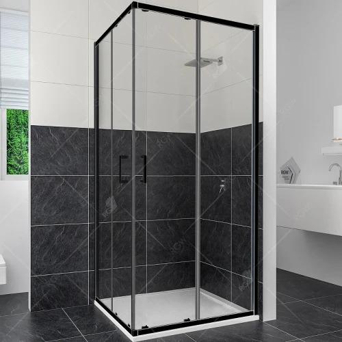 Душевой уголок RGW Classic CL-34B 90х90 32093499-14 профиль Черный стекло прозрачное