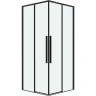 Душевой уголок Grossman Galaxy 80х80 300.K33.01.8080.21.00 профиль Черный матовый стекло прозрачное