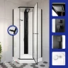 Душевая кабина Ceruttispa Chika 90x90 CHIKA901BF 11505 без гидромассажа