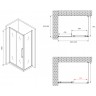 Душевой уголок Abber Schwarzer Diamant 100x90 AG30100BMH-S90BM профиль Черный стекло матовое