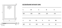 Душевой поддон из искусственного камня Excellent Lavano 90x80 BREX.1103.090.080.CAN Капучино