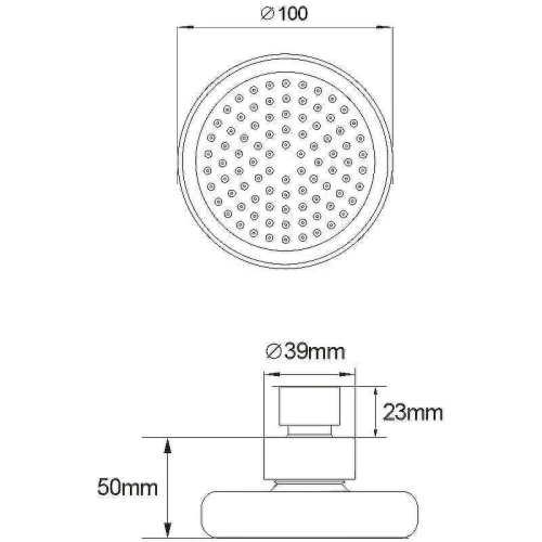 Верхний душ Melodia della vita MKP27009C Хром
