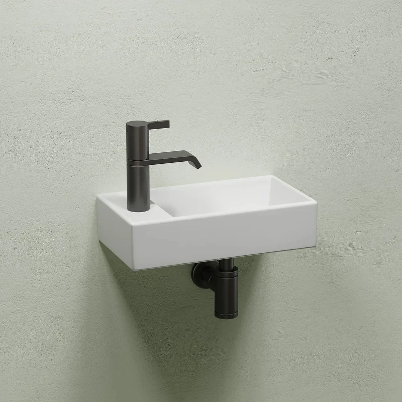 Раковина Ceramicanova Element 41 R CN6051RMW Белая матовая фарфор подвесная