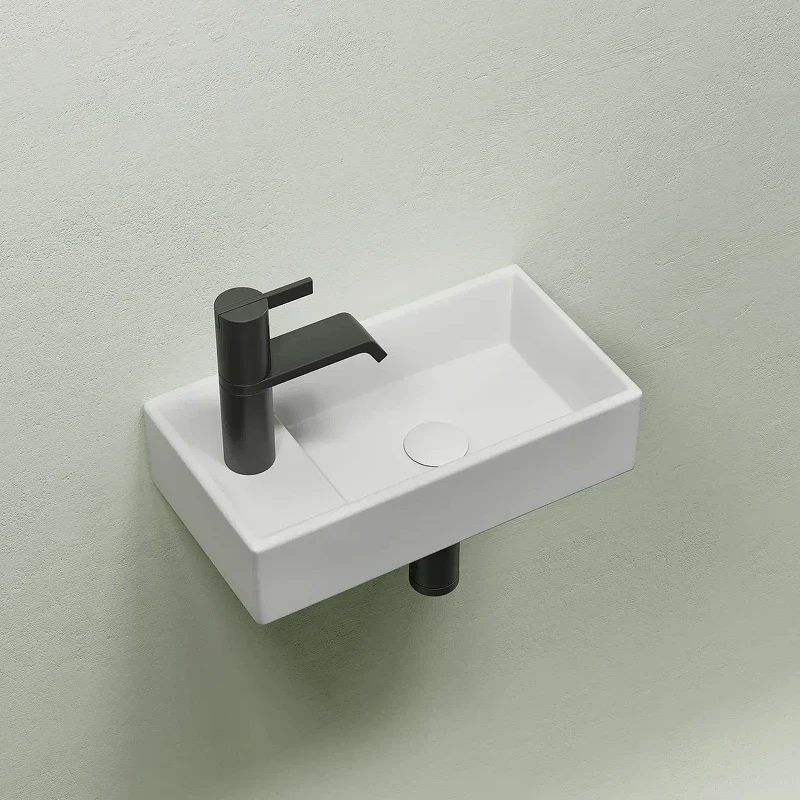 Раковина Ceramicanova Element 41 R CN6051RMW Белая матовая фарфор подвесная