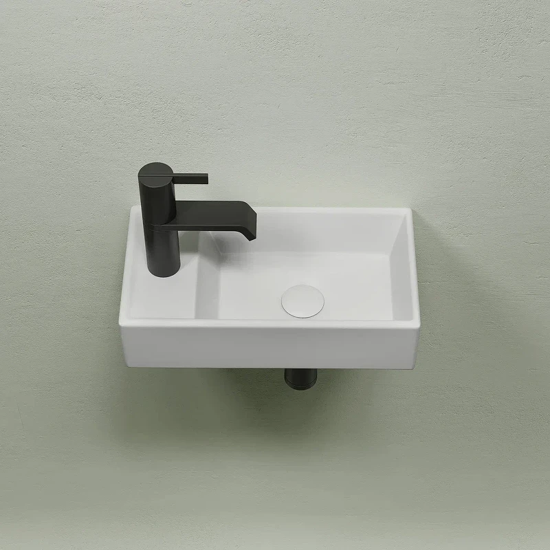 Раковина Ceramicanova Element 41 R CN6051RMW Белая матовая фарфор подвесная