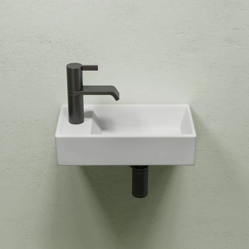 Раковина Ceramicanova Element 41 R CN6051RMW Белая матовая фарфор подвесная