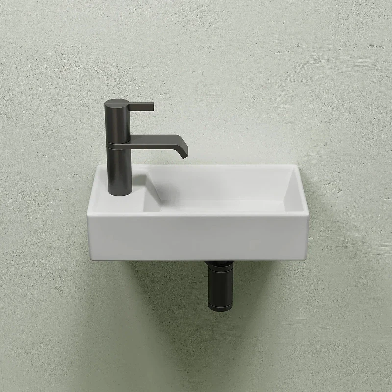 Раковина Ceramicanova Element 41 R CN6051RMW Белая матовая фарфор подвесная