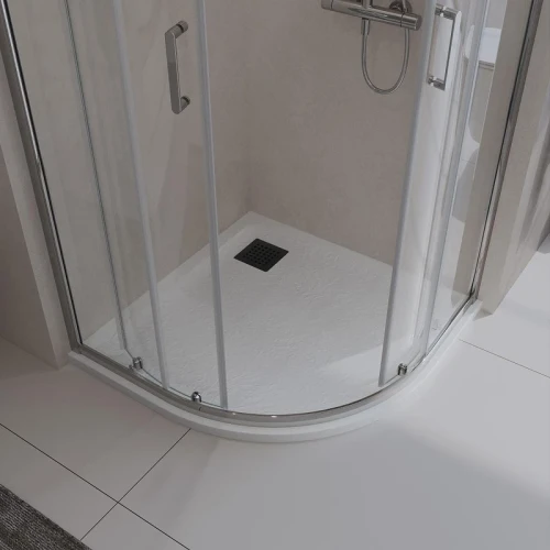 Душевой поддон из искусственного камня BelBagno Uno 90x90 TRAY-MR-UNO-R-90-550-35-W-NO Белый