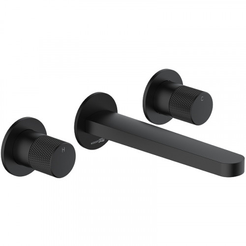 Смеситель для раковины WasserKRAFT Fulda 5245 Черный матовый латунь встраиваемый